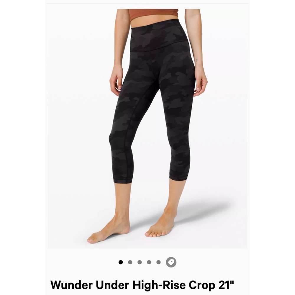 NWT Lululemon Wunder Under High Rise 21” Crop size 4